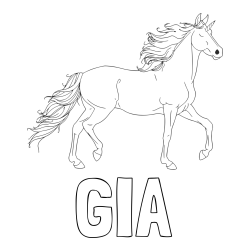 Online Created Coloring Page - GIA Coloring Page alongside Beautiful Unicorn Coloring Page