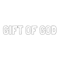 Online Created Coloring Page - GIFT OF GOD Coloring Page