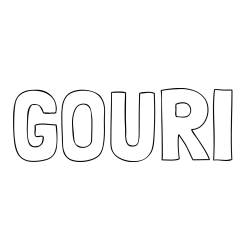 Online Created Coloring Page - GOURI Coloring Page