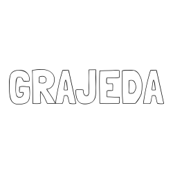 GRAJEDA Coloring Page