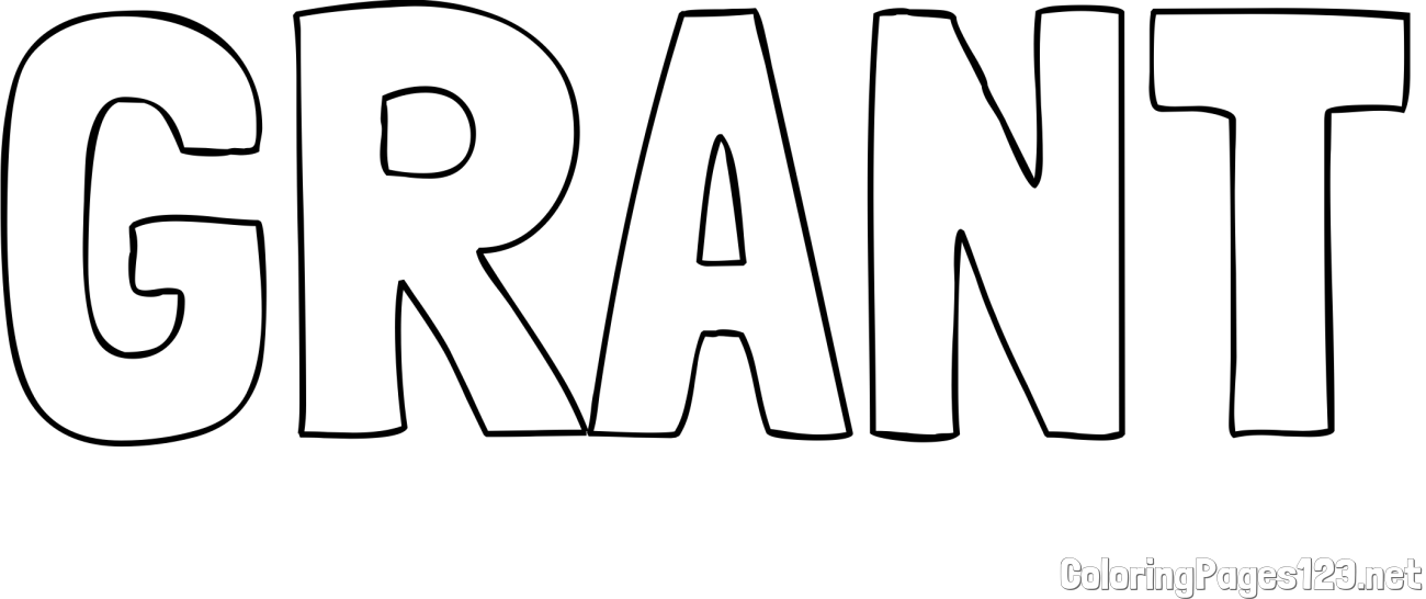 GRANT Coloring Page