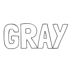 Online Created Coloring Page - GRAY Coloring Page