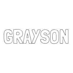 Online Created Coloring Page - GRAYSON Coloring Page