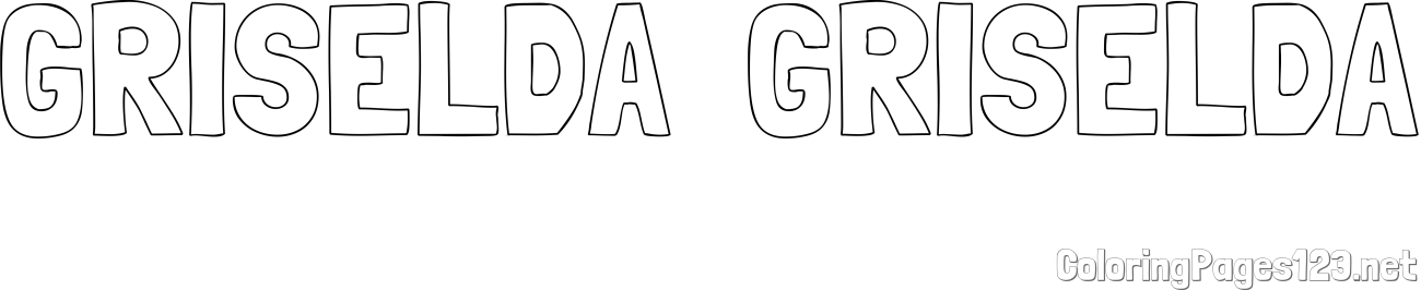 GRISELDA  GRISELDA Coloring Page