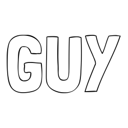 Online Created Coloring Page - GUY Coloring Page