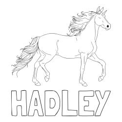 Online Created Coloring Page - HADLEY Coloring Page and Beautiful Unicorn Coloring Page