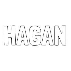Online Created Coloring Page - HAGAN Coloring Page