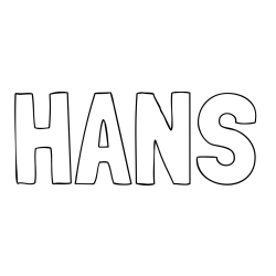 Online Created Coloring Page - HANS Coloring Page