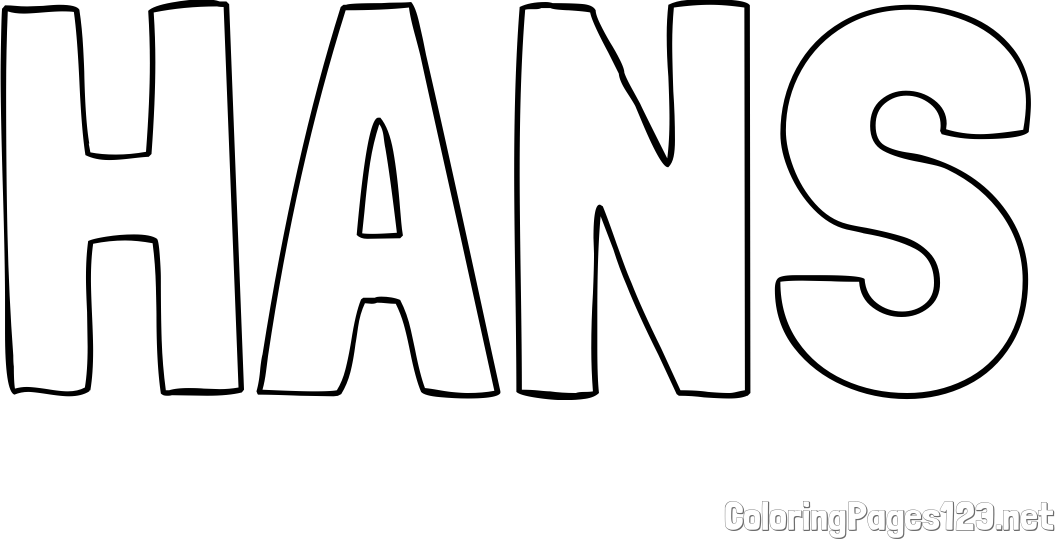 HANS Coloring Page