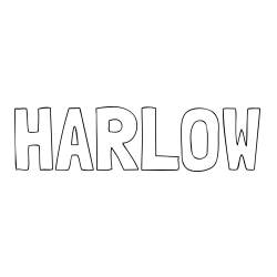 HARLOW Coloring Page