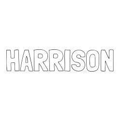 Online Created Coloring Page - HARRISON Coloring Page
