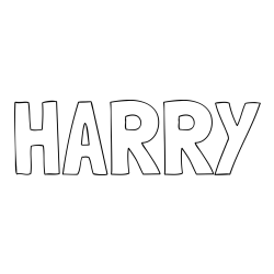Online Created Coloring Page - HARRY Coloring Page