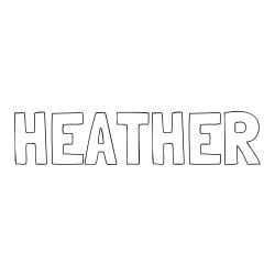 Online Created Coloring Page - HEATHER Coloring Page