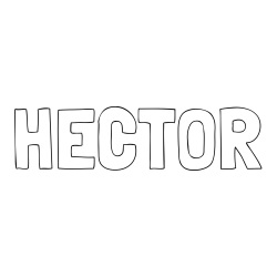 Online Created Coloring Page - HECTOR Coloring Page