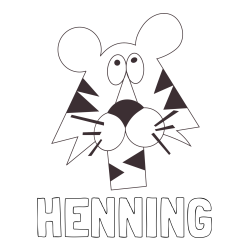 Online Created Coloring Page - HENNING Coloring Page and Funny Tiger Coloring Page