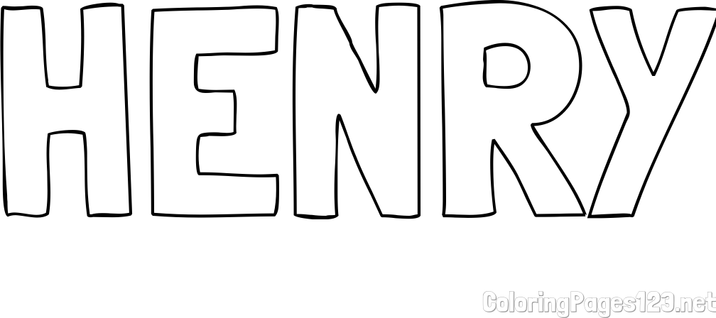 HENRY Coloring Page