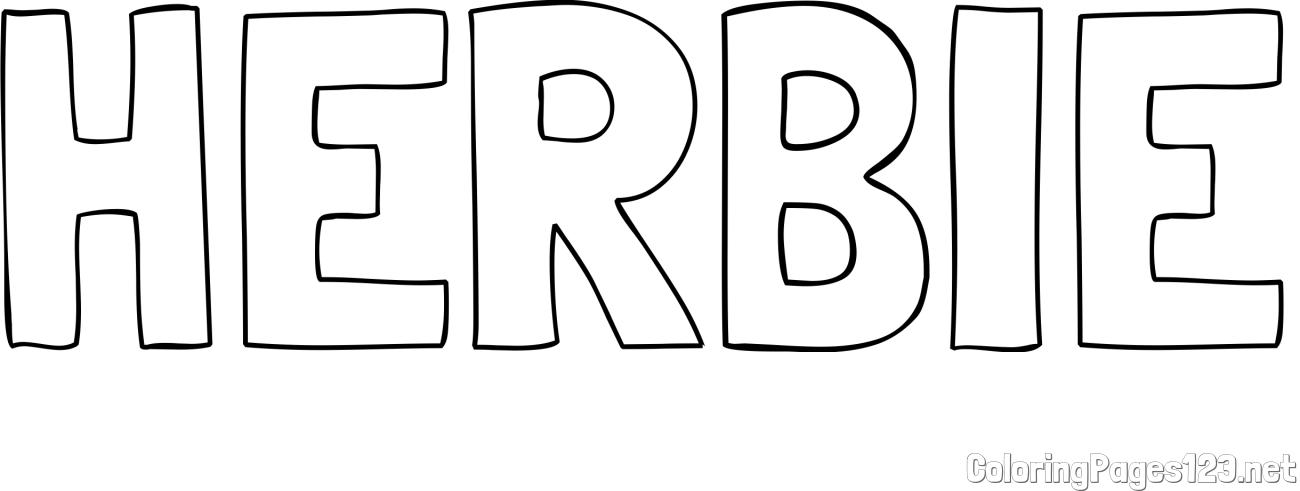 HERBIE Coloring Page