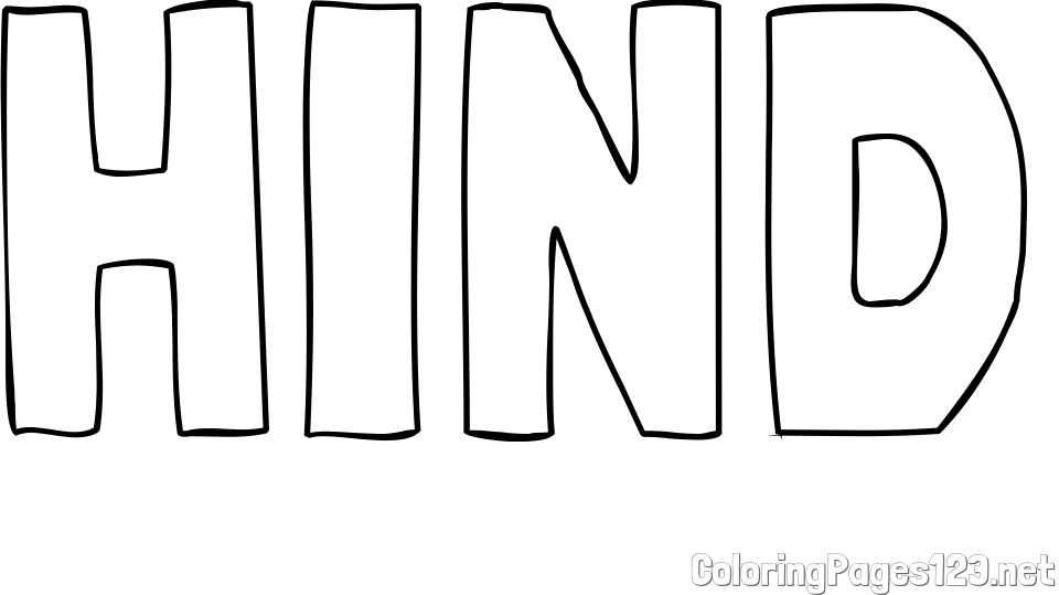 HIND Coloring Page