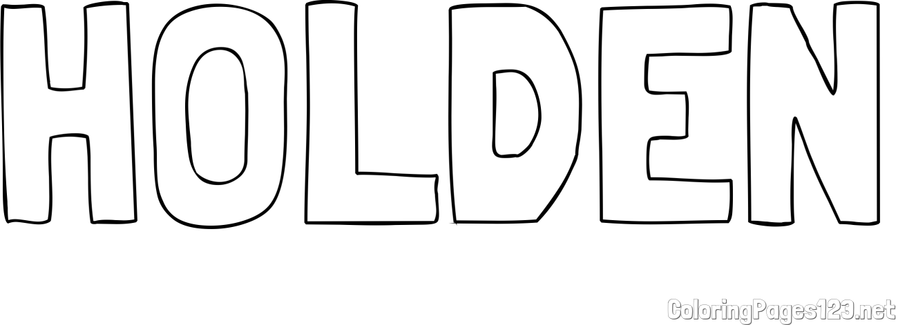 HOLDEN Coloring Page