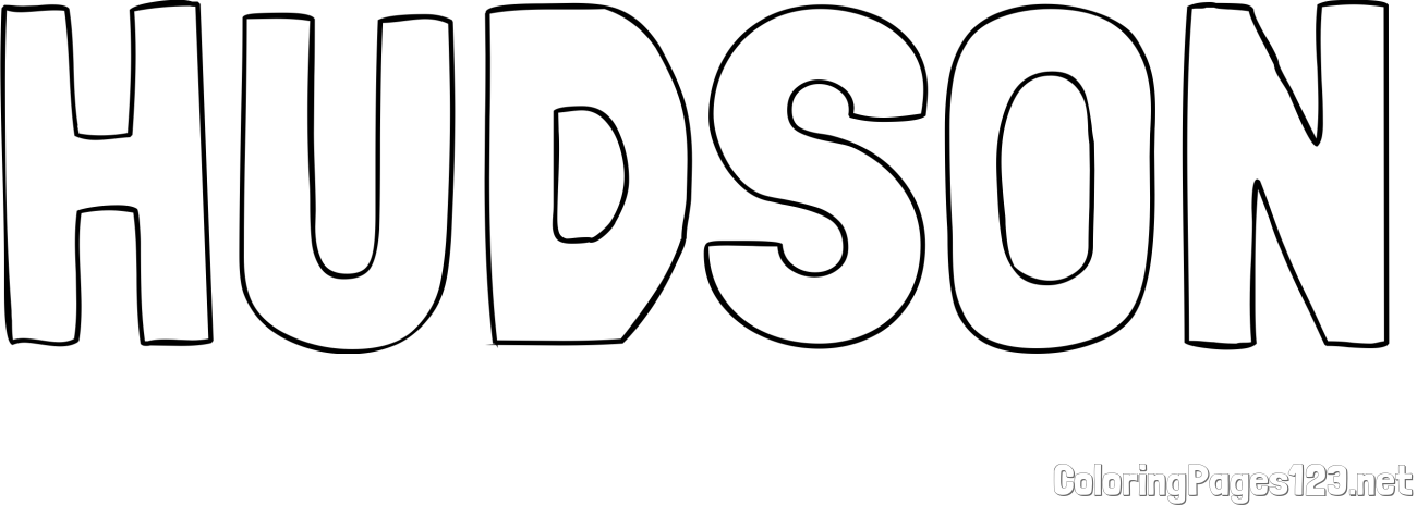 HUDSON Coloring Page
