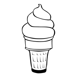 Ice Cream Coloring Page