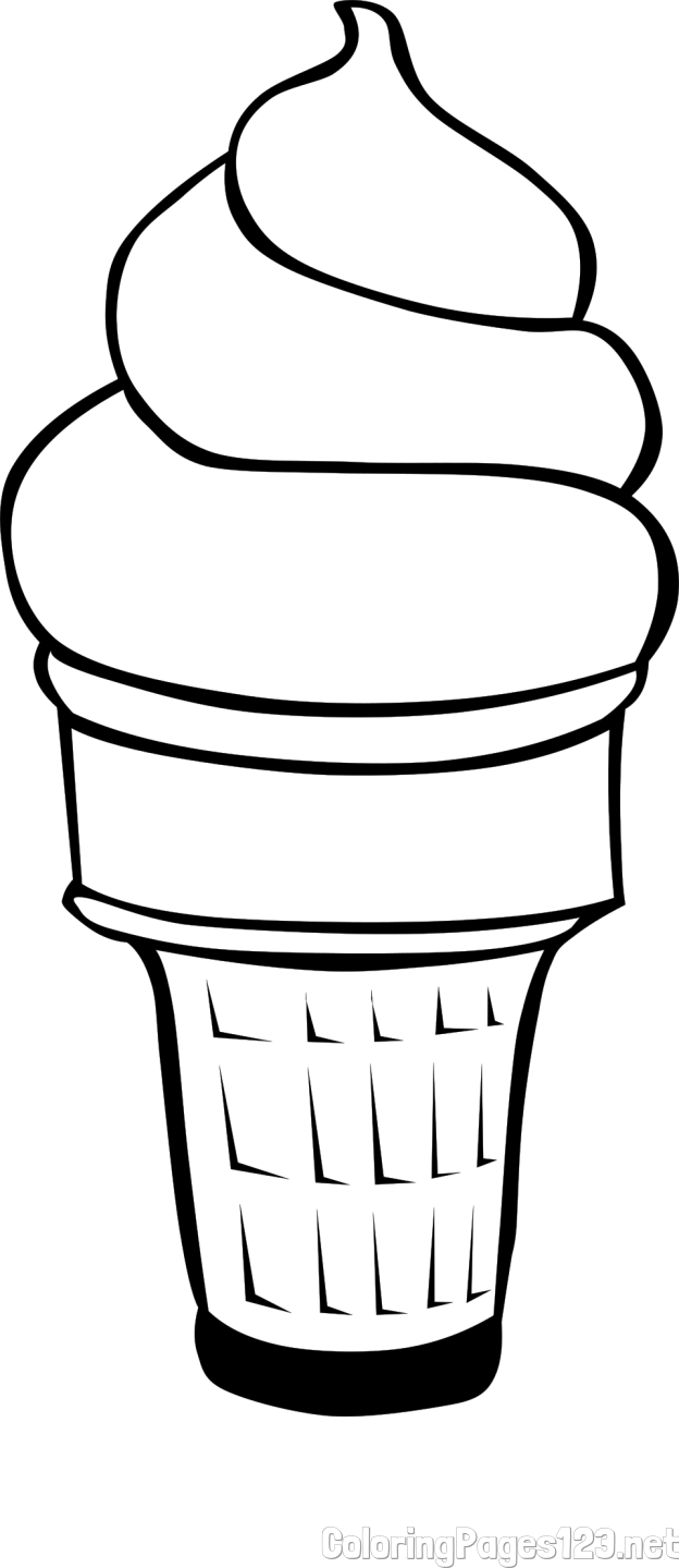 Ice Cream Coloring Page