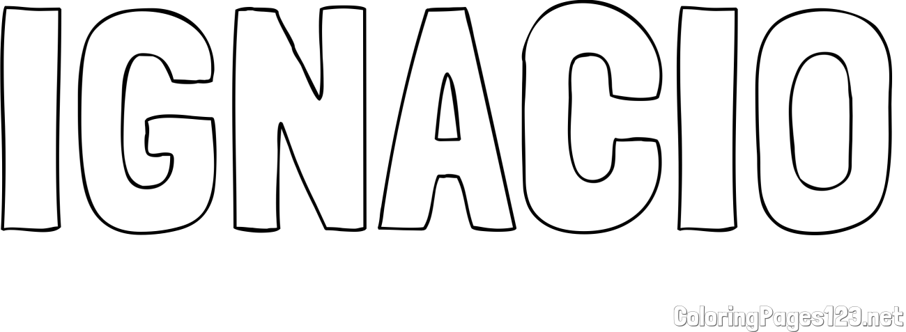 IGNACIO Coloring Page