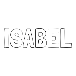 Online Created Coloring Page - ISABEL Coloring Page