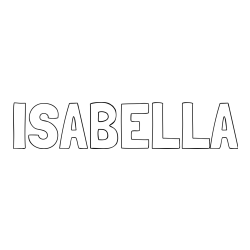 ISABELLA Coloring Page