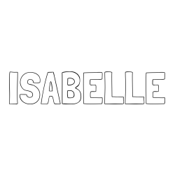 ISABELLE Coloring Page