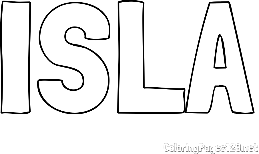 ISLA Coloring Page