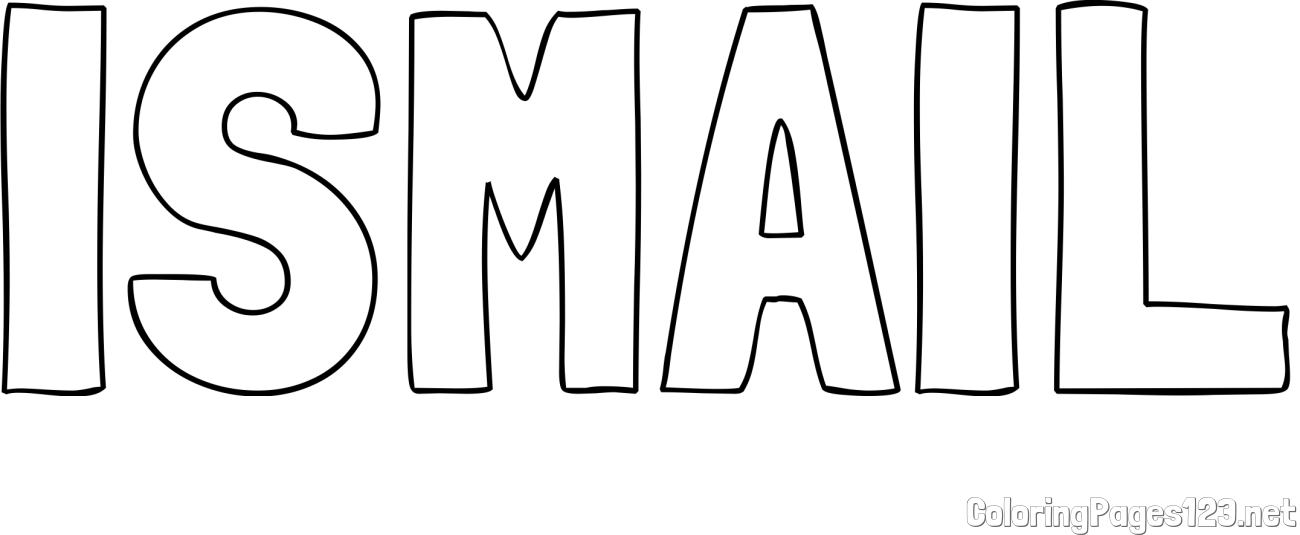 ISMAIL Coloring Page