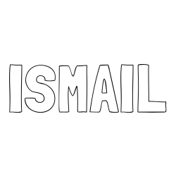 Online Created Coloring Page - ISMAIL Coloring Page