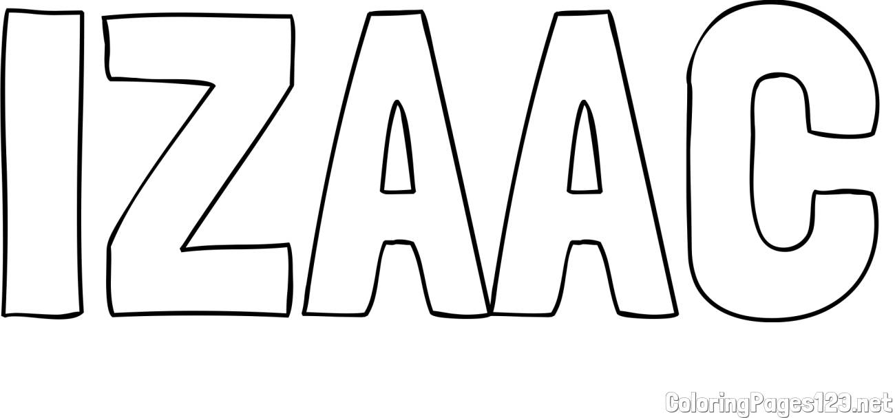 IZAAC Coloring Page