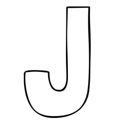 Online Created Coloring Page - J Coloring Page