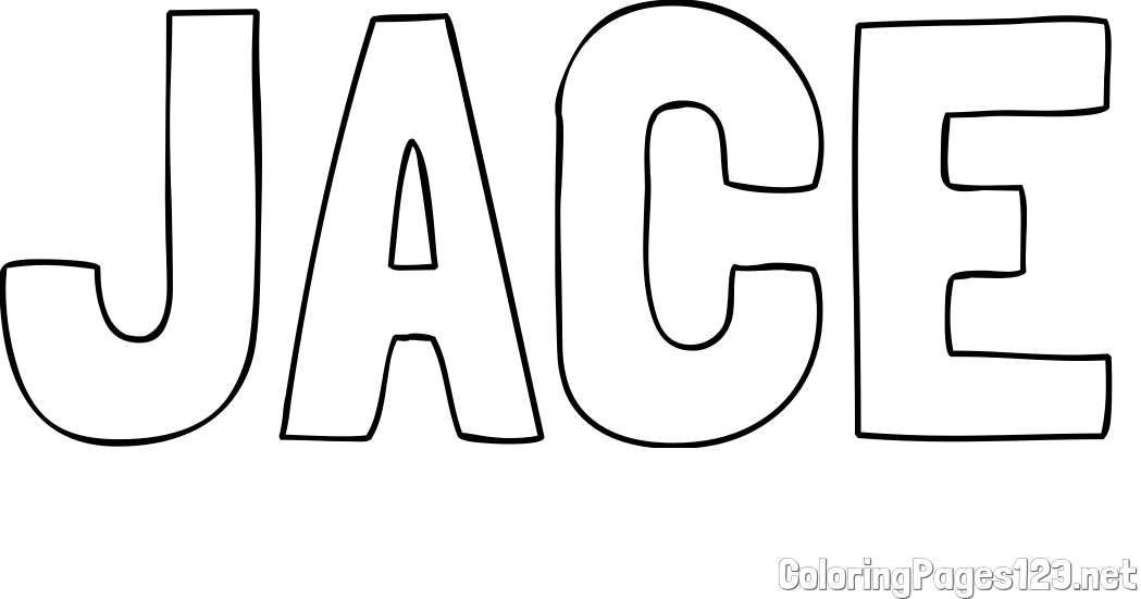 JACE Coloring Page