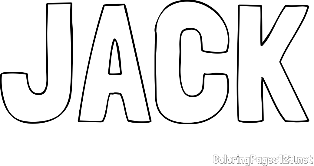 JACK Coloring Page