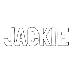 Online Created Coloring Page - JACKIE Coloring Page