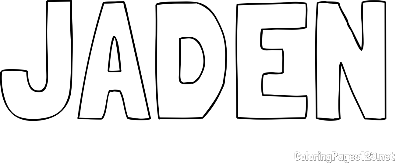 JADEN Coloring Page