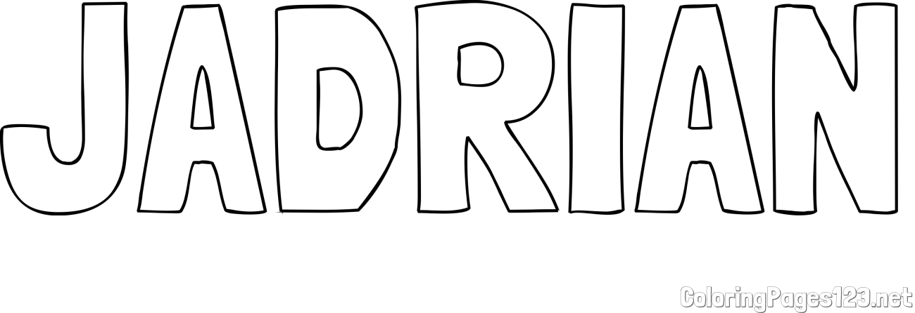 JADRIAN Coloring Page