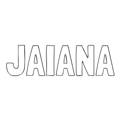 Online Created Coloring Page - JAIANA Coloring Page