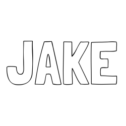 Online Created Coloring Page - JAKE Coloring Page