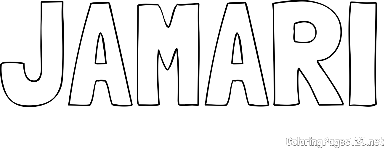 JAMARI Coloring Page
