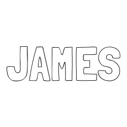 JAMES Coloring Page