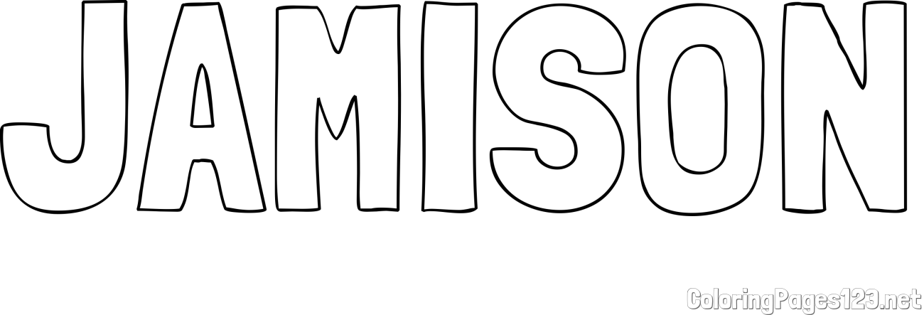 JAMISON Coloring Page