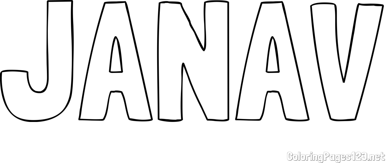 JANAV Coloring Page