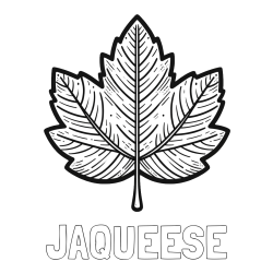 Online Created Coloring Page - JAQUEESE Coloring Page and Autumn Leaf Coloring Page