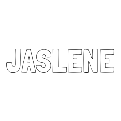 Online Created Coloring Page - JASLENE Coloring Page
