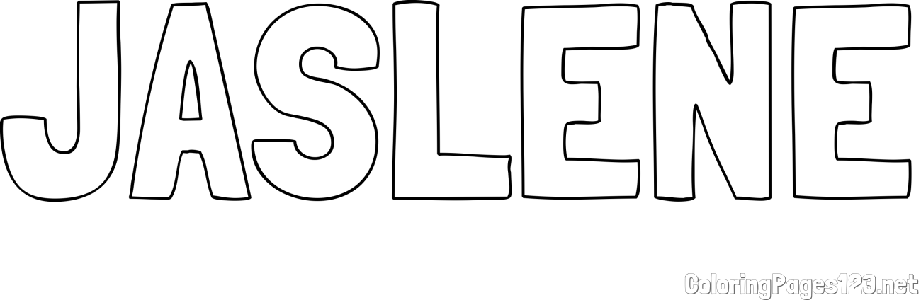 JASLENE Coloring Page