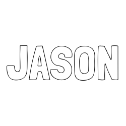 Online Created Coloring Page - JASON Coloring Page